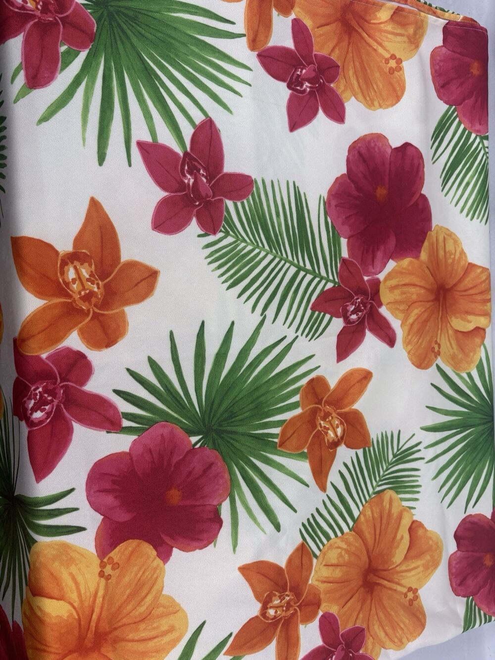 Tablecloth Tropical 60x100 Indoor Outdoor Polyester Washable by Sonoma